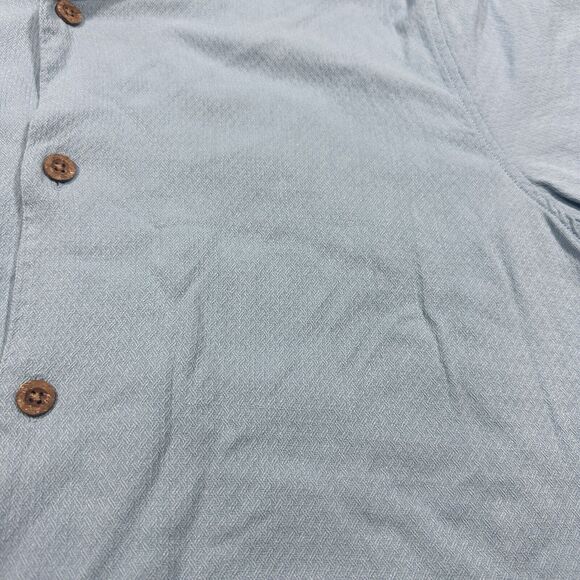 Tommy Bahama Shirt Men's Large Blue Hawaiian Paisley Silk Button Up Vacation - Picture 2 of 10